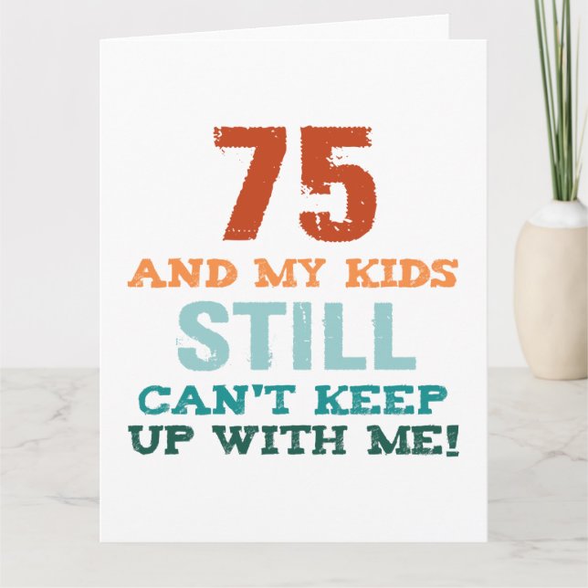 75th Birthday For Parents Card (Front)