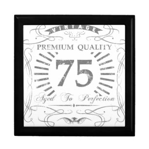 75th Birthday Gag Gift Jewelry Box