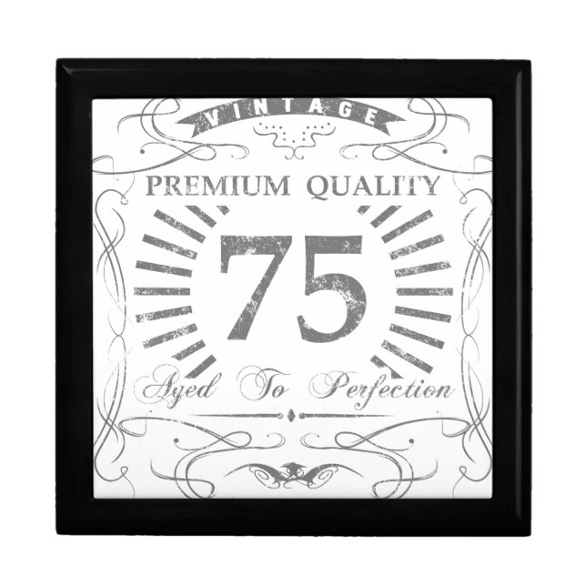 75th Birthday Gag Gift Jewelry Box (Front)