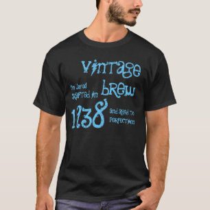 75th Birthday Gift 1938 Vintage Brew Name V8 T-Shirt