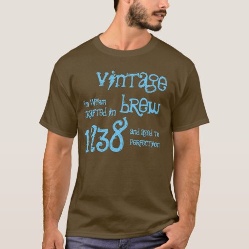 75th Birthday Gift 1938 Vintage Brew Name V9 T_Shirt