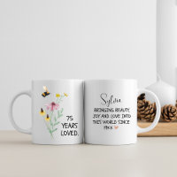 75th Birthday Gift for Women Wildflower
