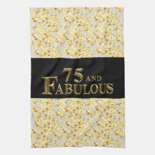 75th Birthday Kitchen Towel