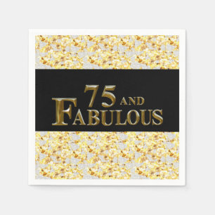 75th Birthday  Napkins