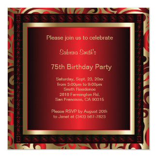 75th Birthday Party | DIY Text Card