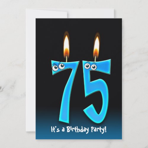 75th Birthday Party Invitation