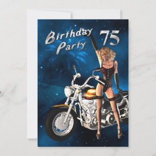 75th Birthday party Invitation