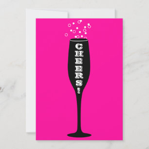75th Birthday Party Invitation - Hot Mama Cheers!