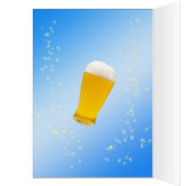 75th birthday party invitation with lots of beer (Inside (Left))