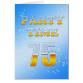 75th birthday party invitation with lots of beer (Front)