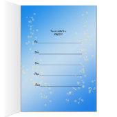 75th birthday party invitation with lots of beer (Inside (Right))