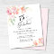 75th Birthday Party Pink Floral Invitation