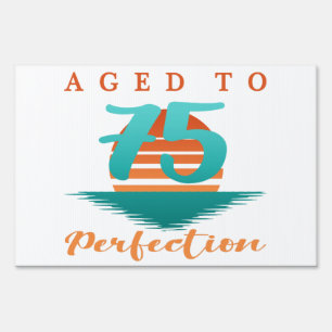 75th Birthday Retro Sign