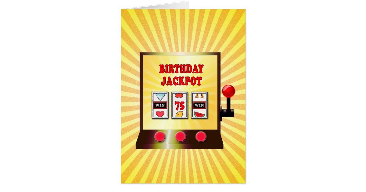 Slot Machine 75th Birthday Cake