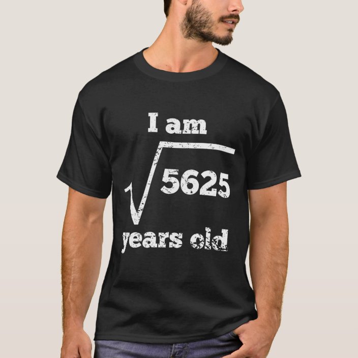 75th birthday t shirt design