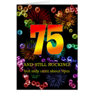 75th Birthday Still Rocking Cards