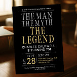 75th Birthday The Man The Myth The Legend Invitation