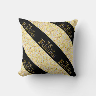 75th Birthday  Throw Pillow