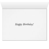 75th Birthday with a Flaming Motorcycle Cards (Inside Horizontal (Bottom))