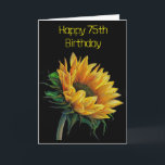 **75th BIRTHDAY** with BEAUTIFUL SUNFLOWER Card<br><div class="desc">TELL YOUR ***FRIEND OR FAMILY MEMBER*** HOW MUCH YOU WISH HER OR HIM A "VERY HAPPY 75th BIRTHDAY"!!!!!!!THANKS FOR STOPPING BY 1 OF MY 8 STORES!!</div>