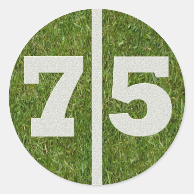 75th Birthday Yard Sticker (Front)