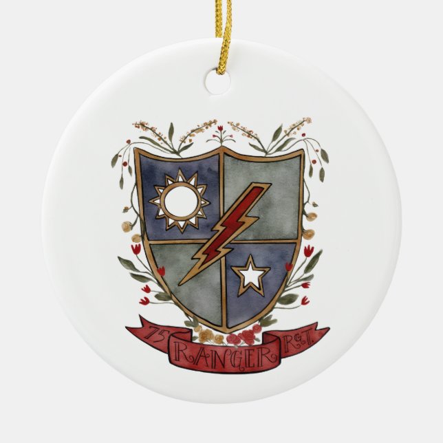 75th  ceramic ornament (Front)