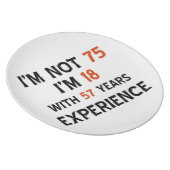 75th cool birthday designs plate (Right Side)