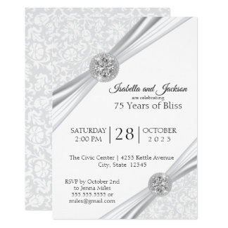 75th Diamond Anniversary Design Card