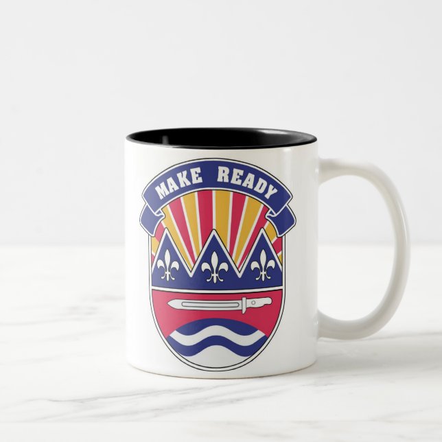 75th DIV, Make Ready Logo Two-Tone Coffee Mug (Right)
