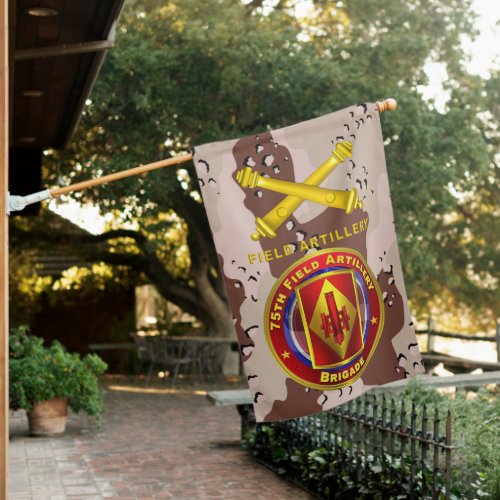 75th Field Artillery Brigade Desert Storm Veteran House Flag