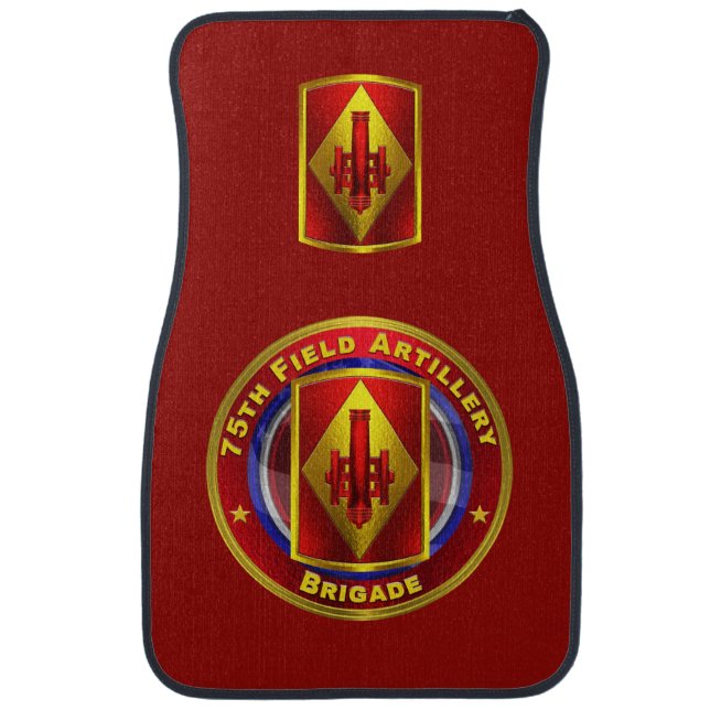 75th Field Artillery Brigade “Taut Lanyards” Car Floor Mat (Front)