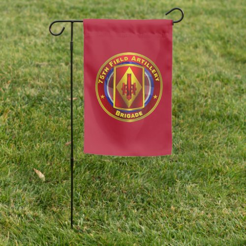 75th Field Artillery Brigade Taut Lanyards Garden Flag