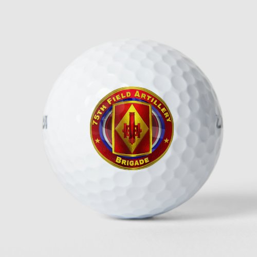 75th Field Artillery Brigade Taut Lanyards Golf Balls