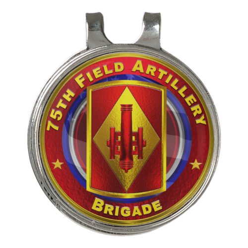 75th Field Artillery Brigade Taut Lanyards Golf Hat Clip