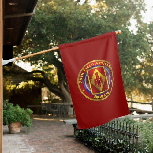 75th Field Artillery Brigade Taut Lanyards House Flag