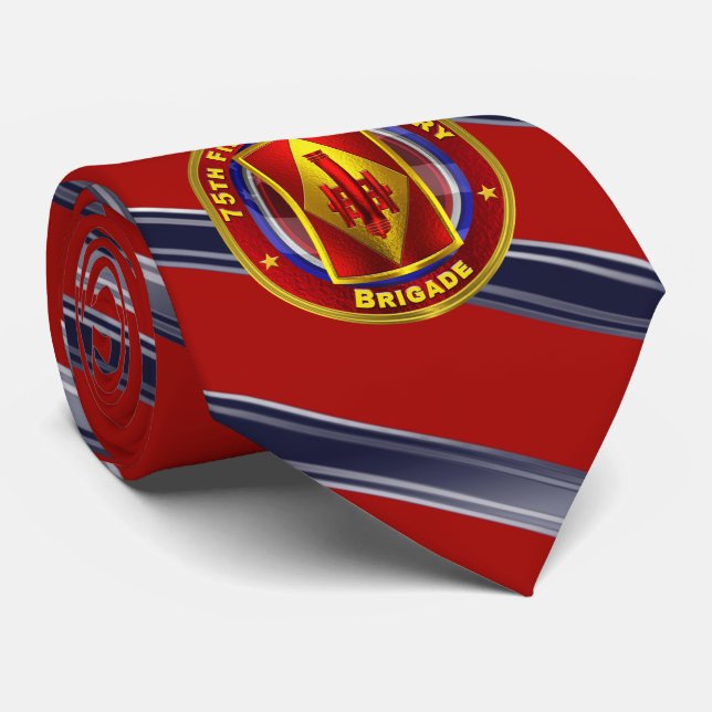 75th Field Artillery Brigade “Taut Lanyards” Neck Tie (Rolled)