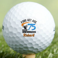 75th Gift for Stepfather Funny Blue Custom