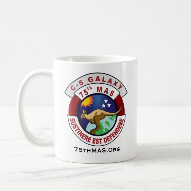 75th MAS Mug (Left)