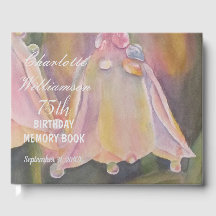 75th Pastel Bell Floral Birthday Memory