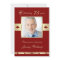 75th Photo Birthday Party Invitation Burgundy 75