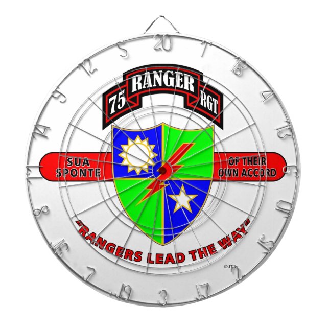75TH RANGER BATTALION "ARMY RANGERS" DARTBOARD (Front)