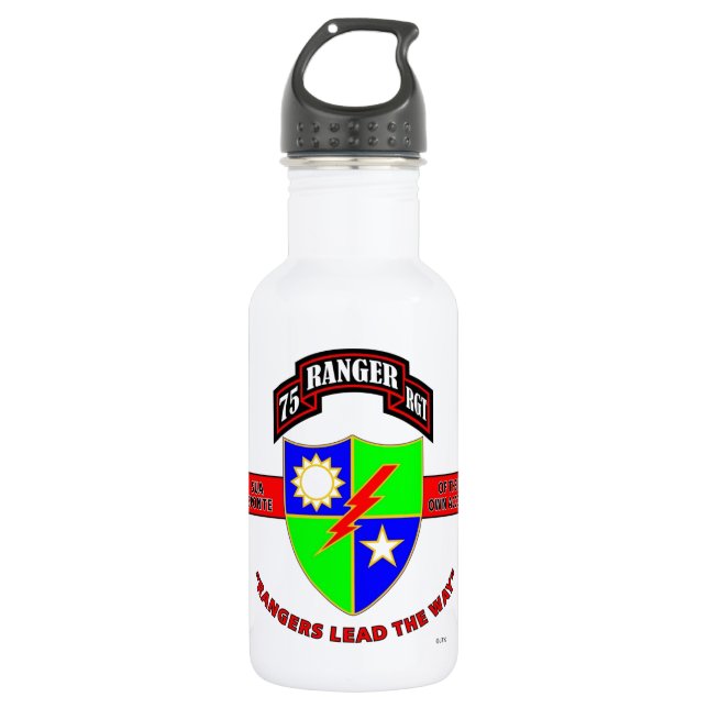 75TH RANGER BATTALION "ARMY RANGERS" WATER BOTTLE (Front)