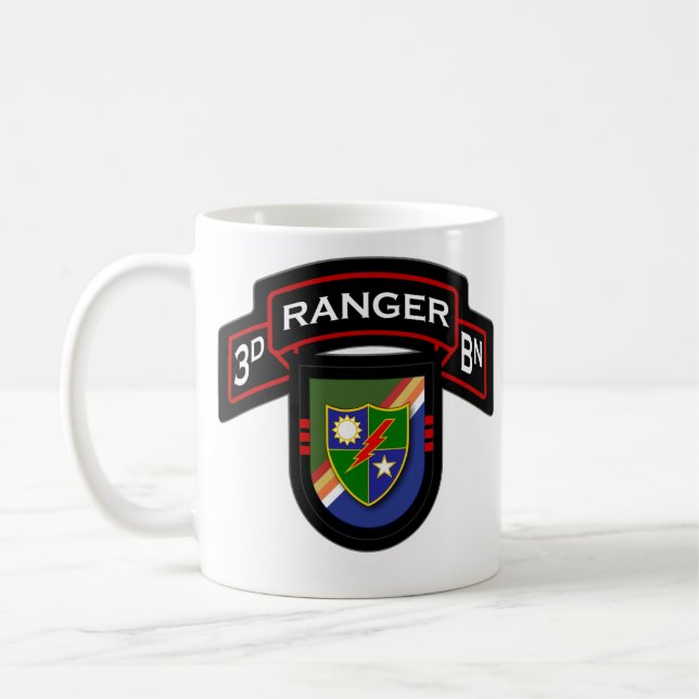 75th Ranger Regiment, 3d Bn - Airborne 1 Coffee Mug (Left)