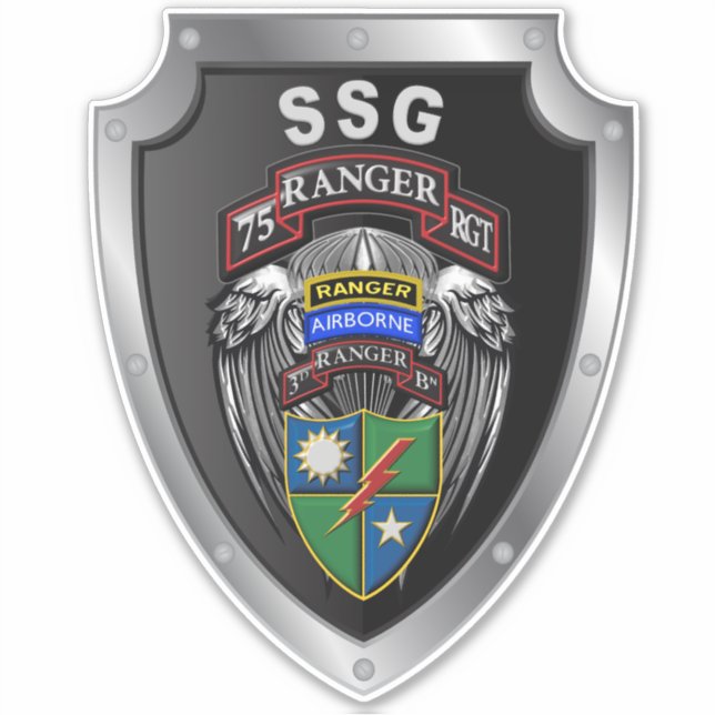 75th Ranger Regiment 3rd Bat “Rangers Lead The Way Sticker (Front)