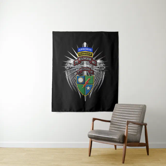 75th Ranger Regiment 3rd Battalion (3rd Bat) Tapestry | Zazzle
