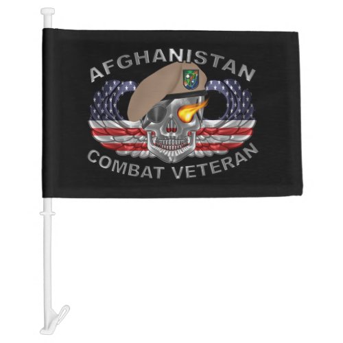  75th Ranger Regiment Afghanistan Veteran Car Flag