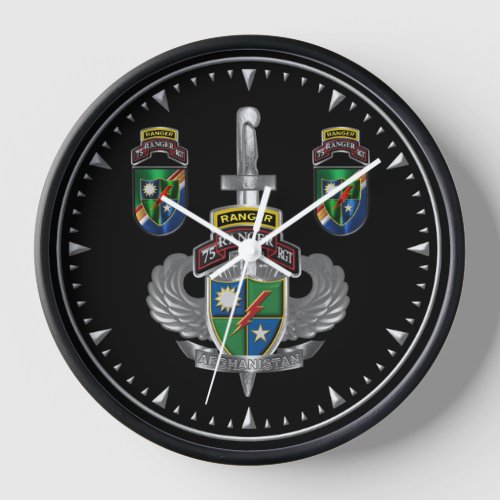 75th Ranger Regiment Afghanistan Veteran Clock