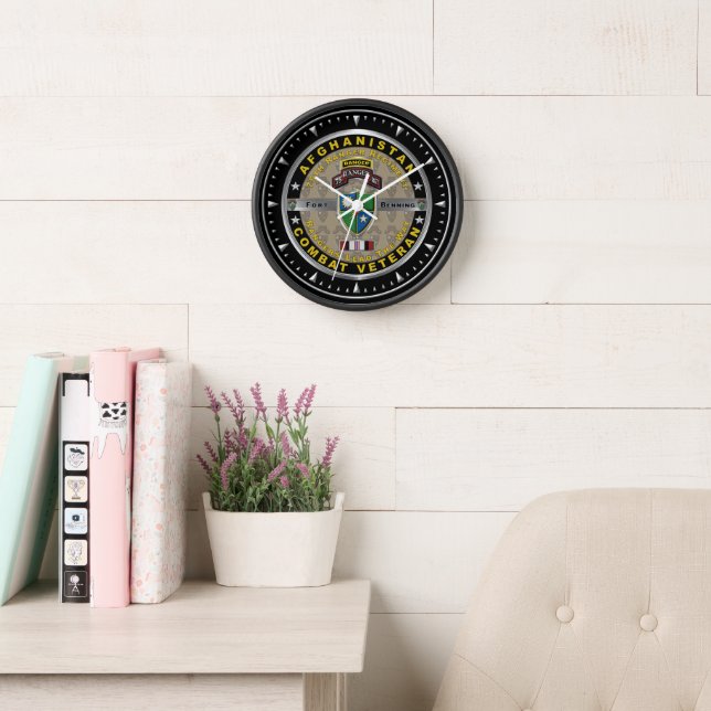 75th Ranger Regiment Afghanistan Veteran Clock (Reading Room)