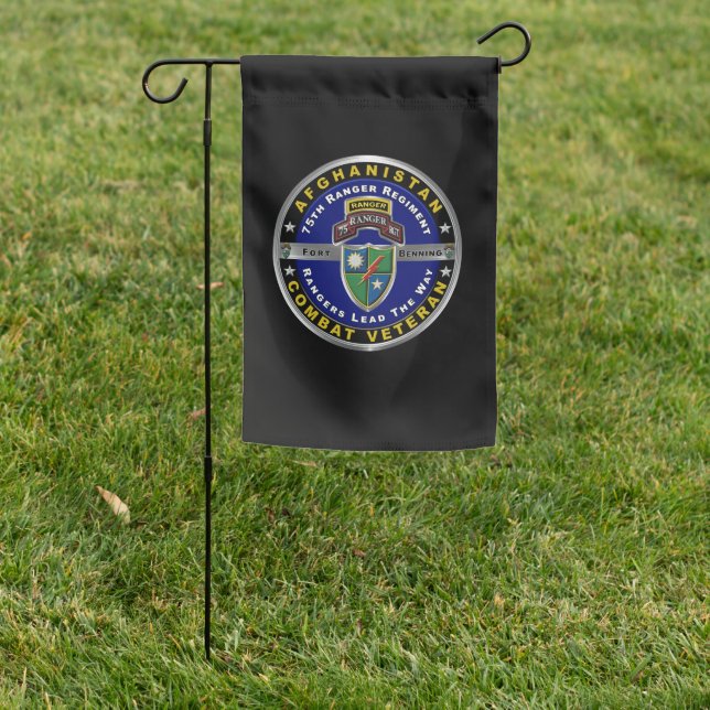 75th Ranger Regiment Afghanistan Veteran Garden Flag (In SItu)