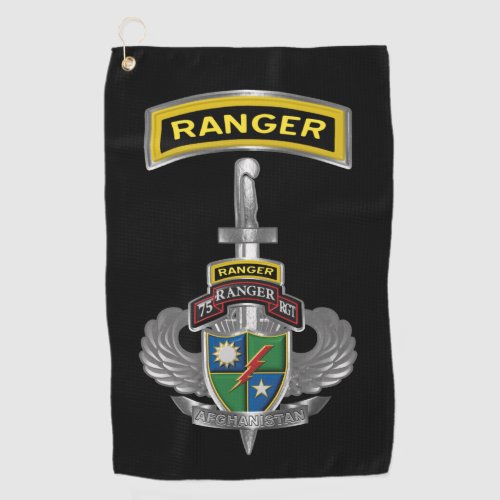 75th Ranger Regiment Afghanistan Veteran Golf Towel